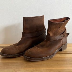 Madewell Women's 1937 Boots booties Brown Leather Size 8